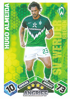Hugo Almeida Werder Bremen 2010/11 Topps MA Bundesliga #16